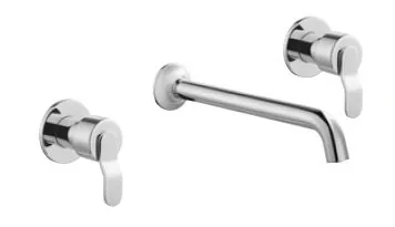 Grupo lavabo empotrar Slim caño 210 mm