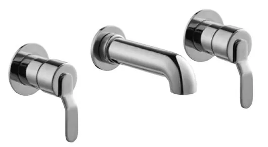 Grupo lavabo empotrar 1/2" caño 56 mm