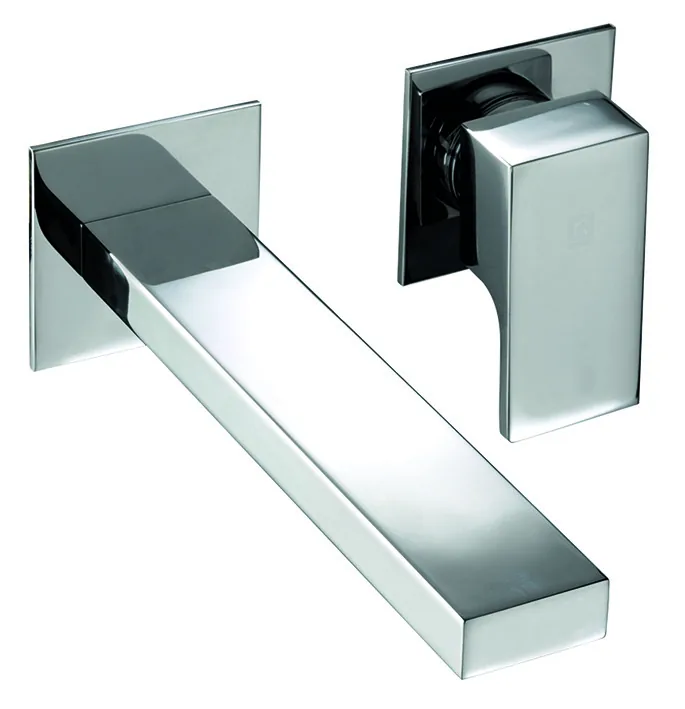 Monomando lavabo empotrar caño 170mm, con válvula Click Clack