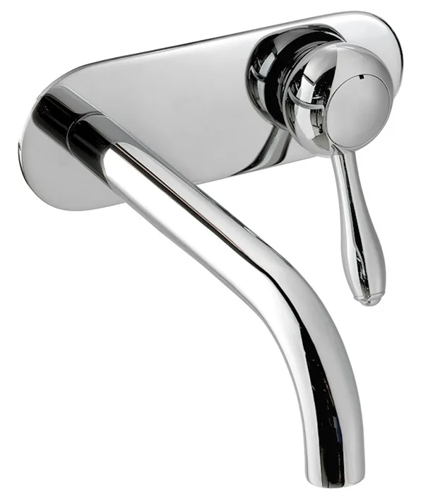 Monomando lavabo empotrar caño 210mm con válvula Click Clack