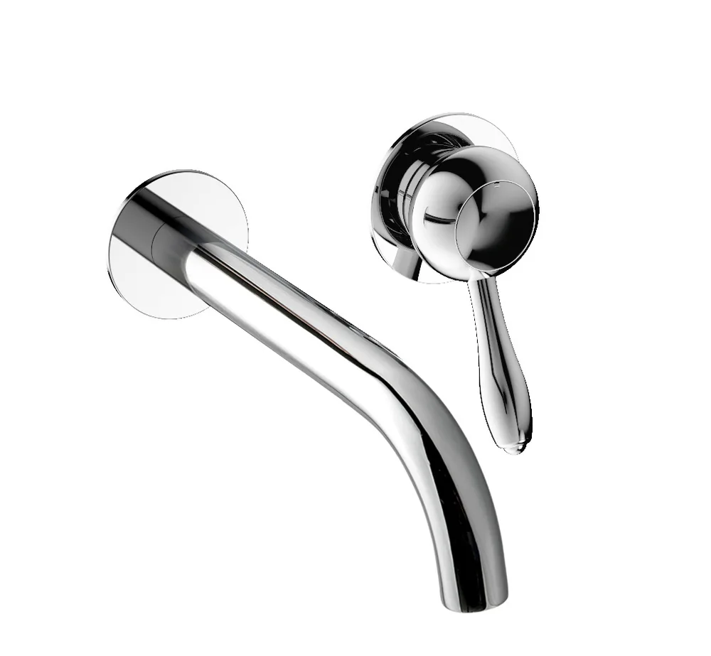 Monomando lavabo empotrar caño 170mm con válvula Click Clack