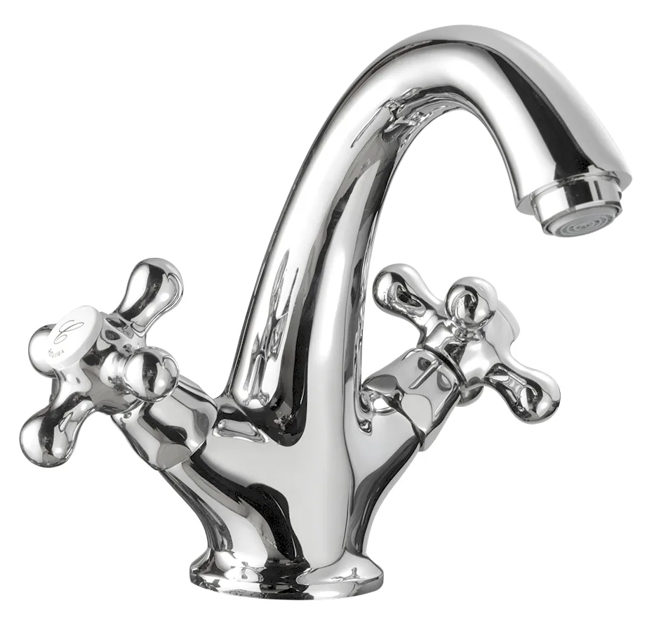 Monobloc lavabo caño fijo con válvula Click Clack