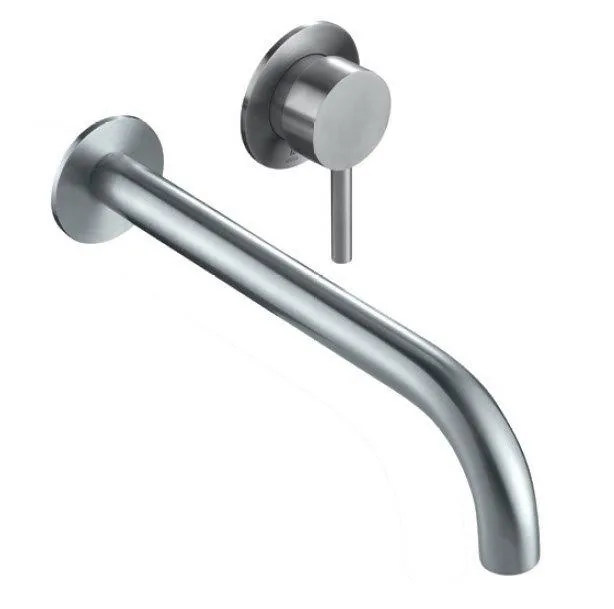 Parte exterior monomando lavabo empotrar, caño 210 mm