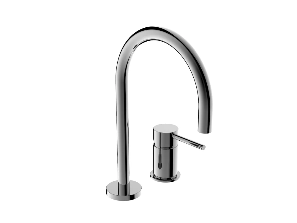 Monomando lavabo caño central 349mm