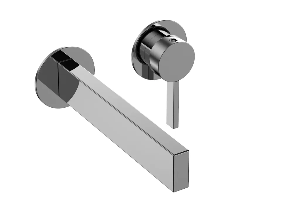 Parte exterior monomando lavabo empotrar, caño 210mm