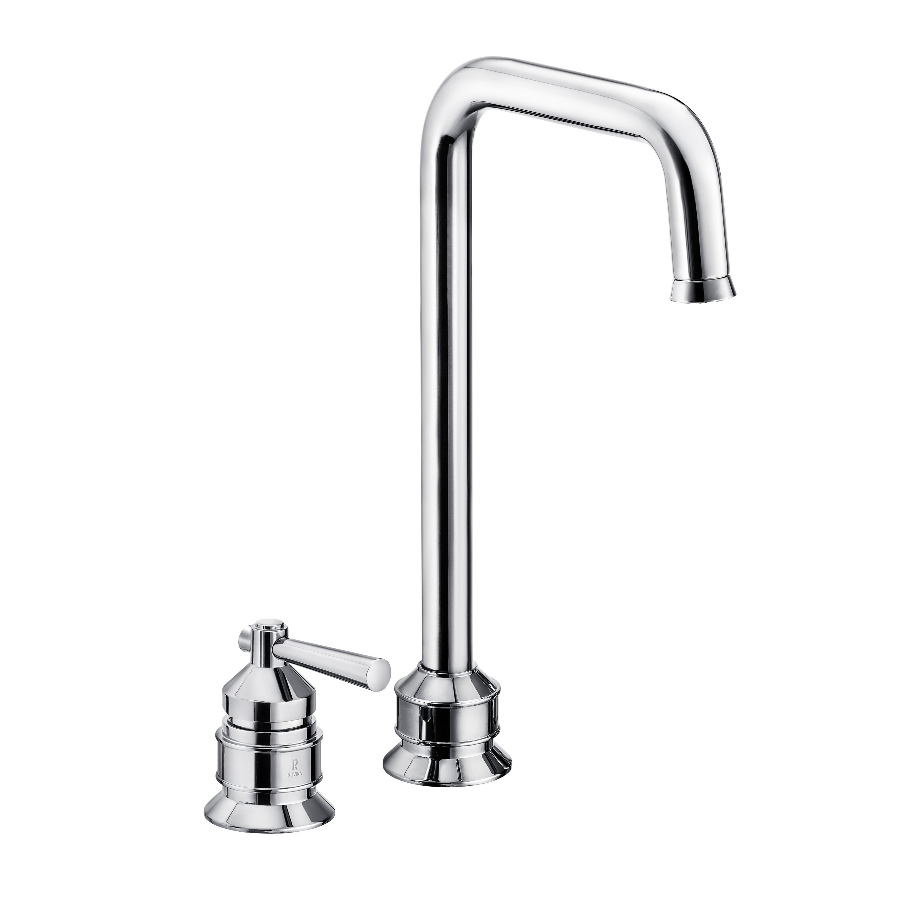 Monomando lavabo caño central alto