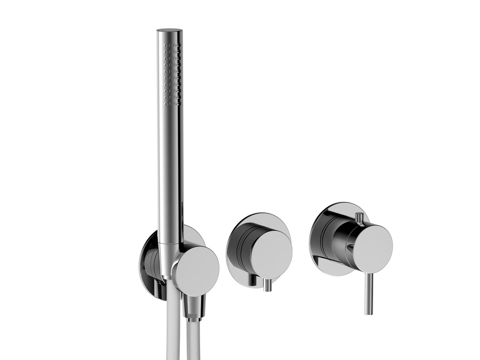 Termostato empotrar horizontal, 2 vías con soporte