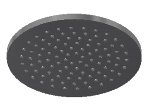 Conjunto rociador con rótula ABS, cuadrado 200x200 mm