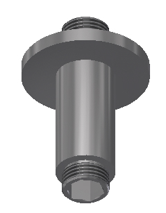 Conjunto brazo ducha techo 125 mm